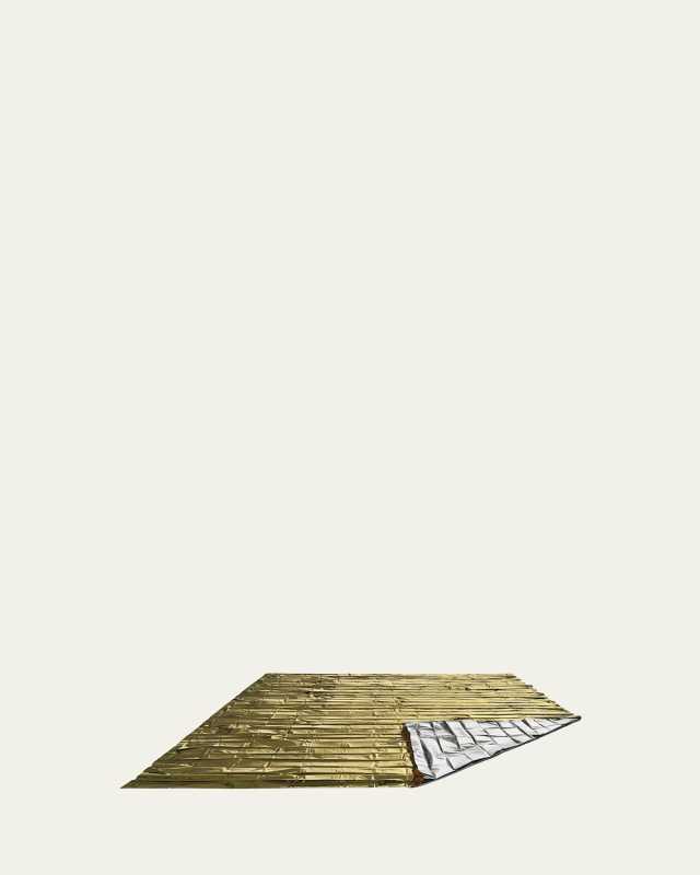 Heat Reflective Survival Mylar Thermal Space Blanket, Set of 100